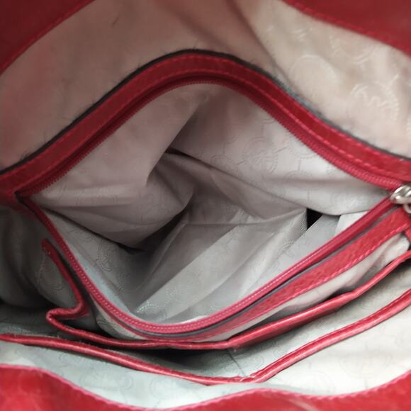 Michael Kors Hippie Grommet Hamilton Red Quilted Leather Large Tote Bag - Picture 10 of 16